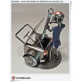 Metalowa figurka dla auto mechnika