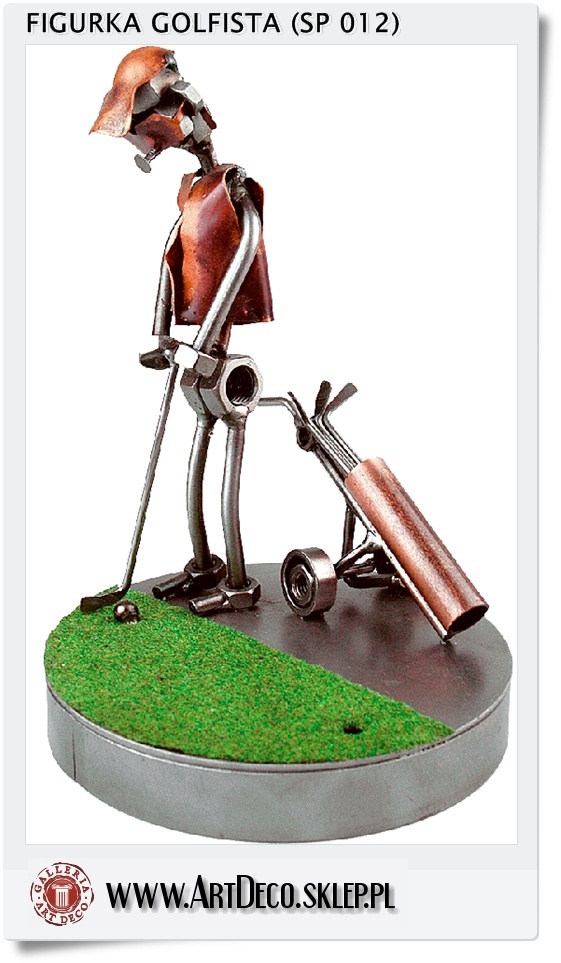  Figurka - Statuetka | Golfista na polu gra w golfa | Nagroda dla golfisty
