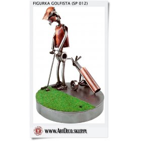 Figurka - Statuetka | Golfista na polu gra w golfa | Nagroda dla golfisty