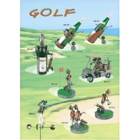 Figurka - Statuetka | Golfista na polu gra w golfa | Nagroda dla golfisty