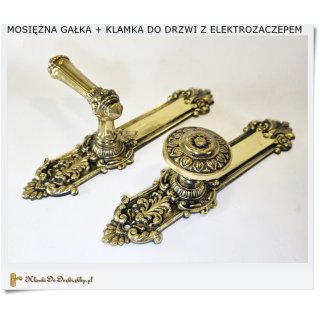Gałko klamka do drzwi bramowych