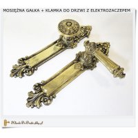 Gałka + Klamka z elektrozamkiem