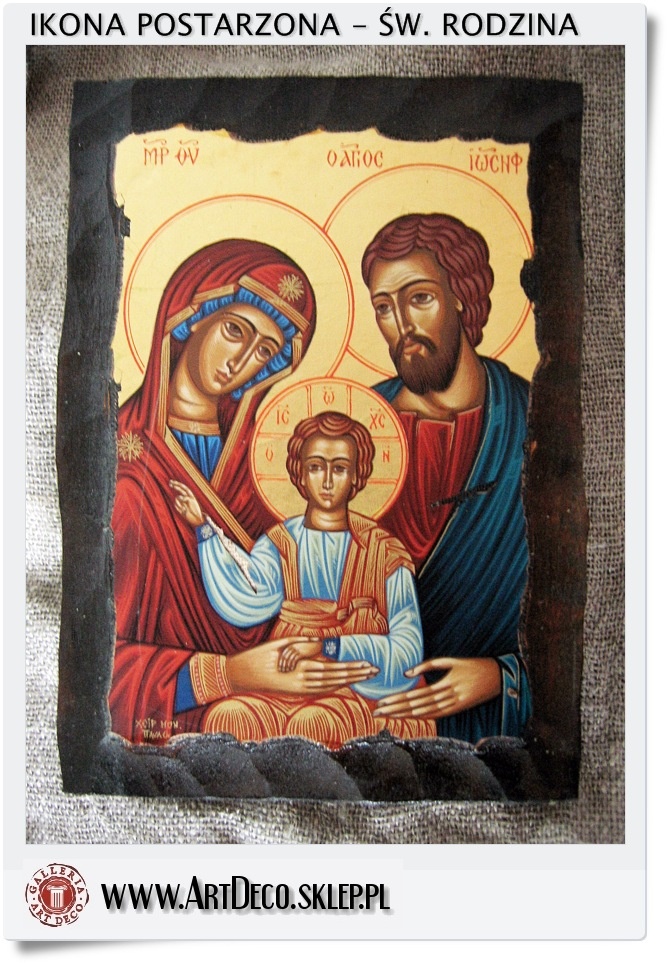  Grecka ikona Święta Rodzina (1AZ)