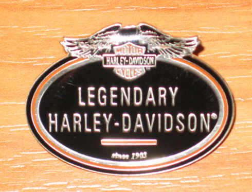  Odznaka Harley-Davidson czarna zapinana na śrubę 