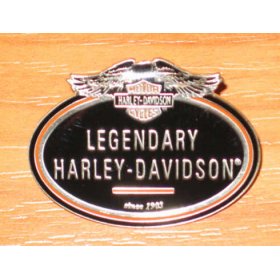 Odznaka Harley-Davidson czarna zapinana na śrubę 
