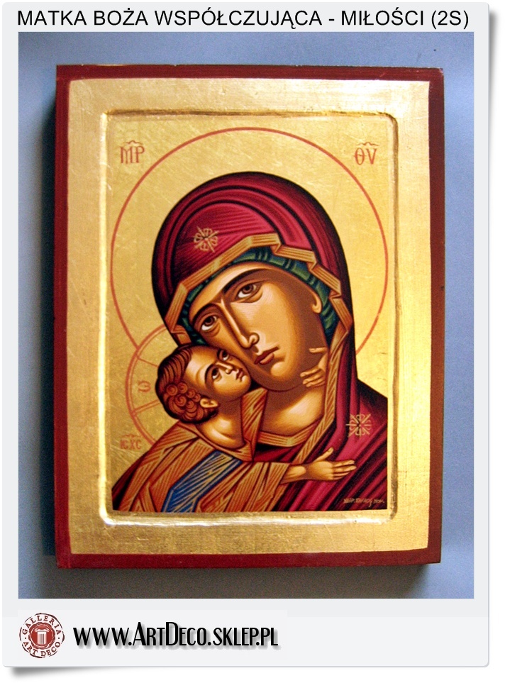  Ikona Grecka Matka Boża Współczująca - Miłości (14-2S)