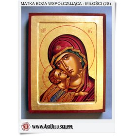 Ikona Grecka Matka Boża Współczująca - Miłości (14-2S)