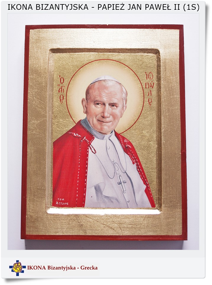  Ikona Bizantyjska - Papież Jan Paweł II (1S)