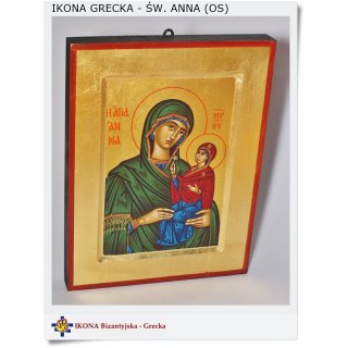 Ikona grecka Święta ANNA (1S)