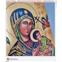 Ikona na desce malowana Matki Bożej Nieustającej Pomocy