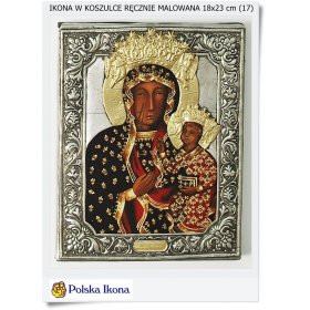 Polska Ikona na desce ręcznie pisana Matka Boska Częstochowska 15
