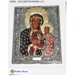 Ikona ręcznie malowana Matka Boska Częstochowska w koszulce (17)