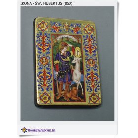 Ikona Św. Hubertus prezent dla Huberta (050)