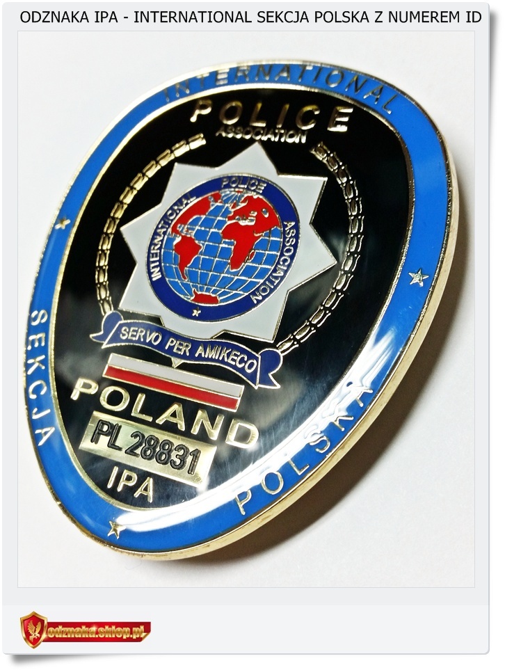  IPA International Sekcja Polska Odznaka z numerem ID