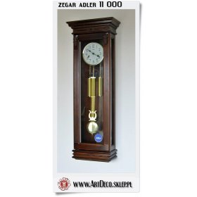 Jeden z większych i ładniejszych zegarów ściennych wiszących Adler (11000)