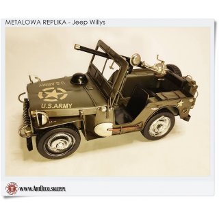 Metalowy model Jeep Willys