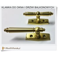 Klamka Balkonowa mosiężna 1 ramienna 