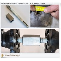 Klamki z trzpieniem 15 mm