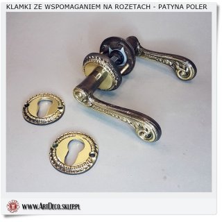 Klamki ze wspomaganiem na rozetch
