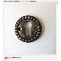 Mosiezny okragły szyld na wkładkę 
