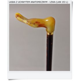 Elegancka laska z wyprofilowaną rączką - Leworęczna ( LAN 153 L)