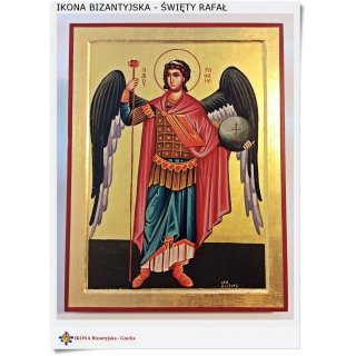 Ikona bizantyjska Archanioł Rafał