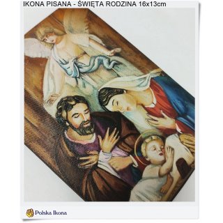 Święta Rodzina ikona na prezent religijny