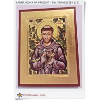 ikona religijna na prezent dla Franciszka