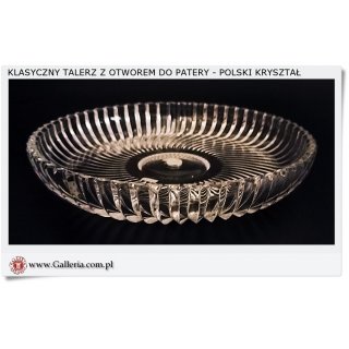 Kryształowy talerz do patery 