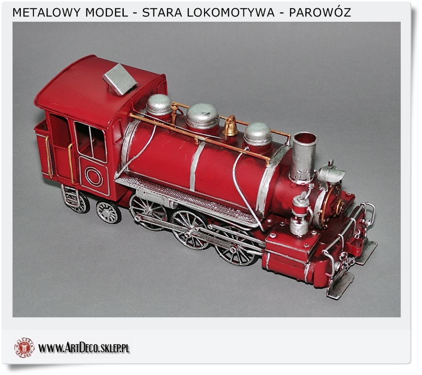   Metalowy model LOKOMOTYWA na prezent dla Kolejarza