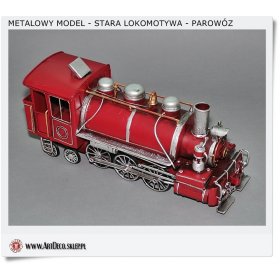  Metalowy model LOKOMOTYWA na prezent dla Kolejarza