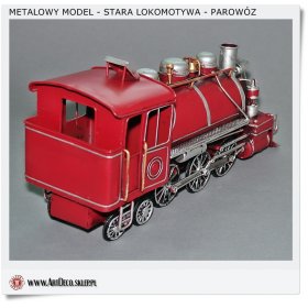  Metalowy model LOKOMOTYWA na prezent dla Kolejarza
