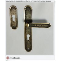 Mosiężne klamki do drzwi zewnętrznych 