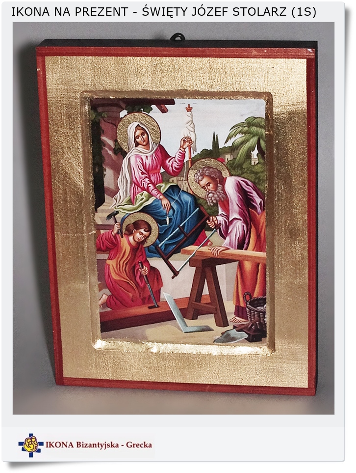  Scena z bilbli stolarz Józef i Maryja z Jezusem 1S