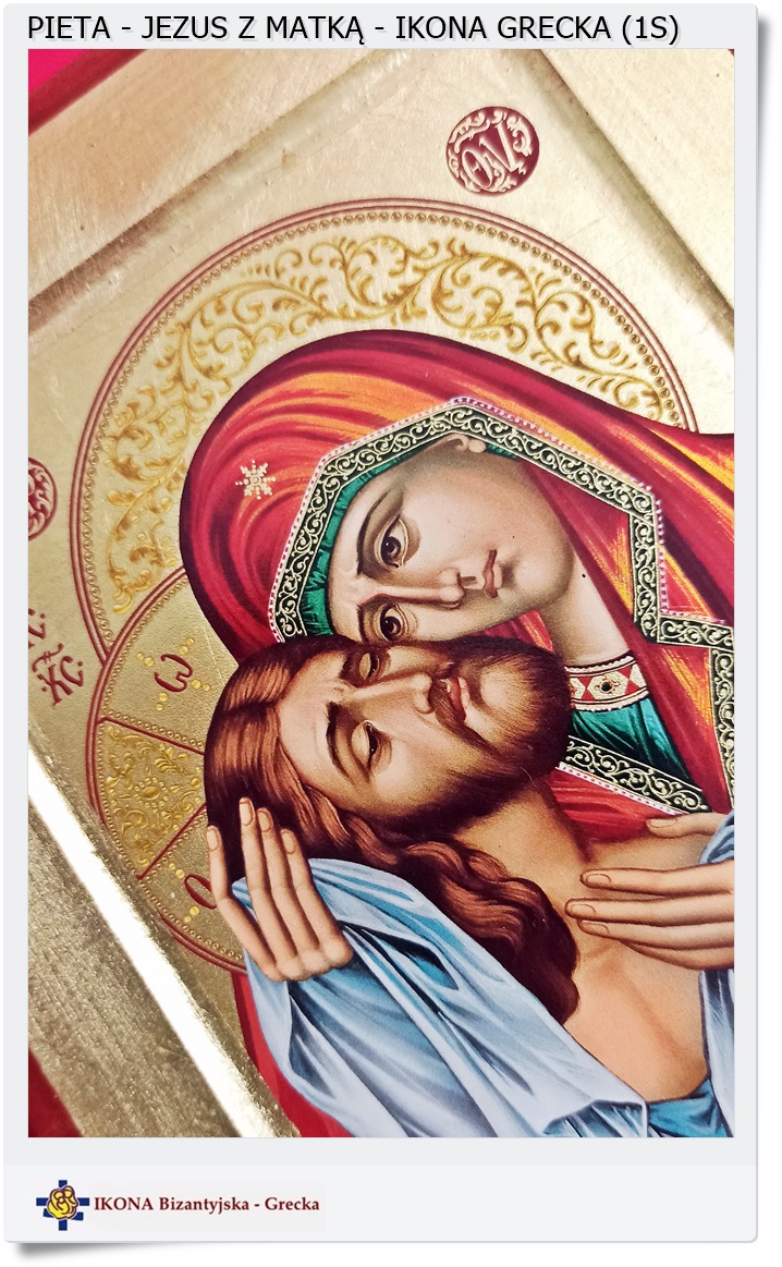  Pieta Ikona Maryja trzyma martwego Jezusa  (1S)