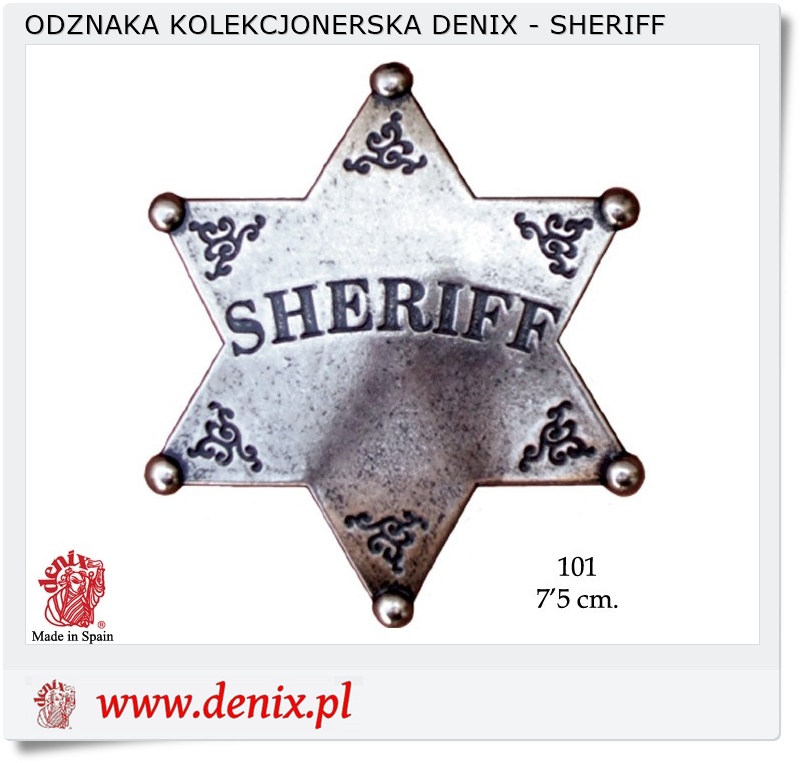  Odznaka Szeryf - Sheriff 