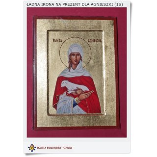 Święta Agnieszka ikona Grecka