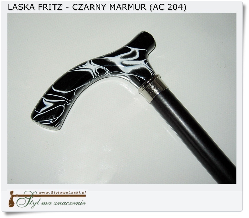  Laska Fritz jak czarny marmur Akryl (AC 204)