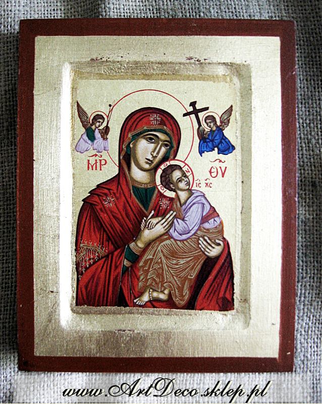  Mała ikona na desce Matka Boska UZDRAWIAJĄCA  (OS)