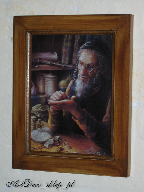  mały obrazek Starego Żydka (kolor)