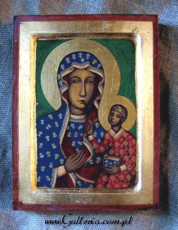  Matka Boska CZĘSTOCHOWSKA ikona z Grecji (1S)