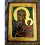 Matka Boska CZĘSTOCHOWSKA ikona z Grecji (1S)