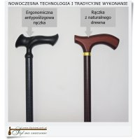 Męska Aluminiowa regulowana wysokość Uchwyt drewniany (AR 465)