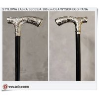 Elegancka długa laska do chodzenia