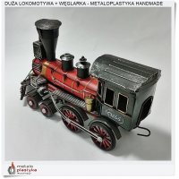 Duzy model lokomotywy retro