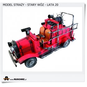 Metalowy Model Straży Wóz strażacki - Lata 20 