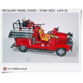 Metalowy Model Straży Wóz strażacki - Lata 20 