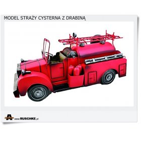 Model Straży pożarnej - Beczkowóz - Cysterna z drabiną - Lata 50 
