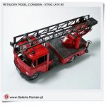Model Straży pożarnej z drabiną - Lata 80 Prezent dla strażaka 