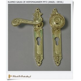 Klamka z gałką do drzwi zewnętrznych